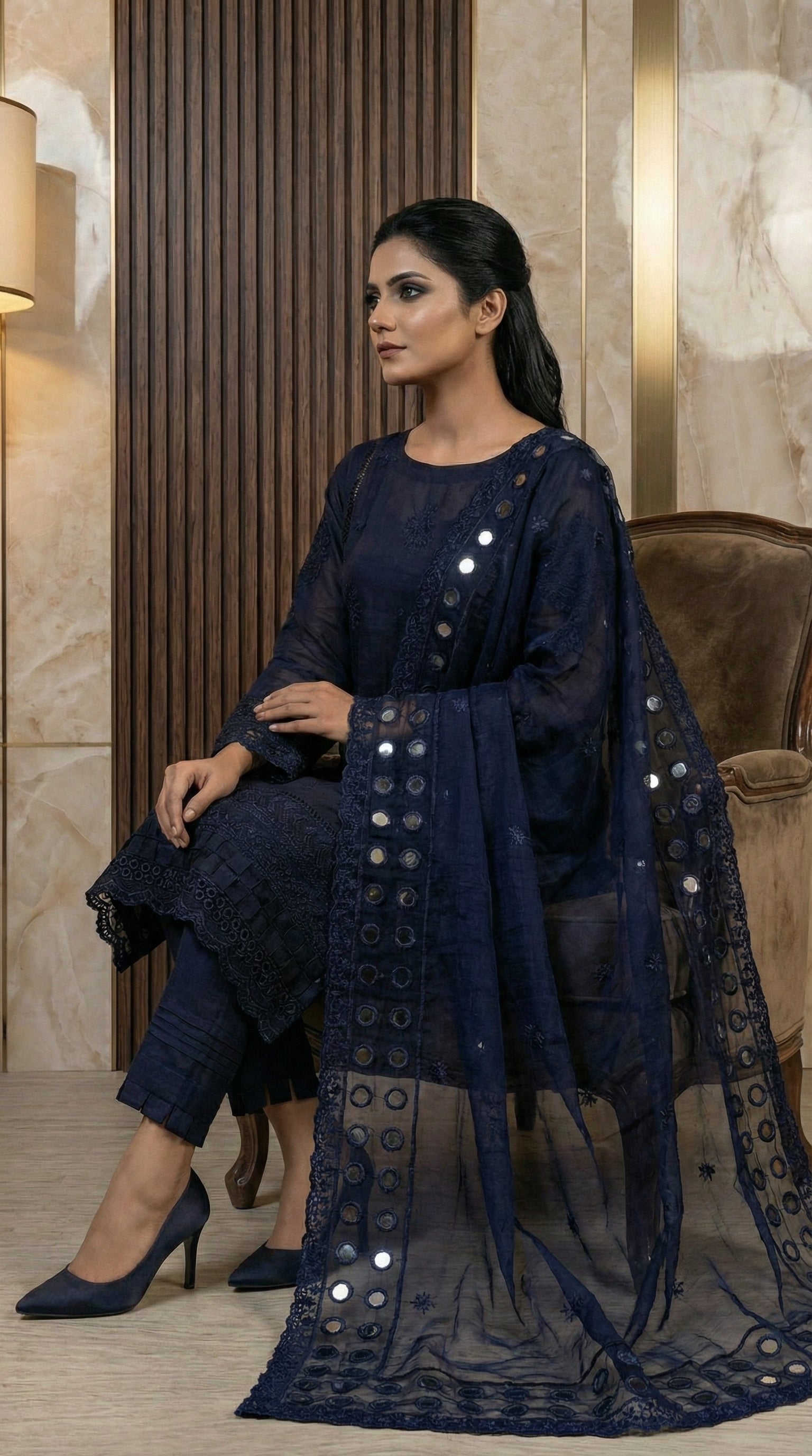Navy | Jazza Pret (Ready To Wear) | JAZZA
